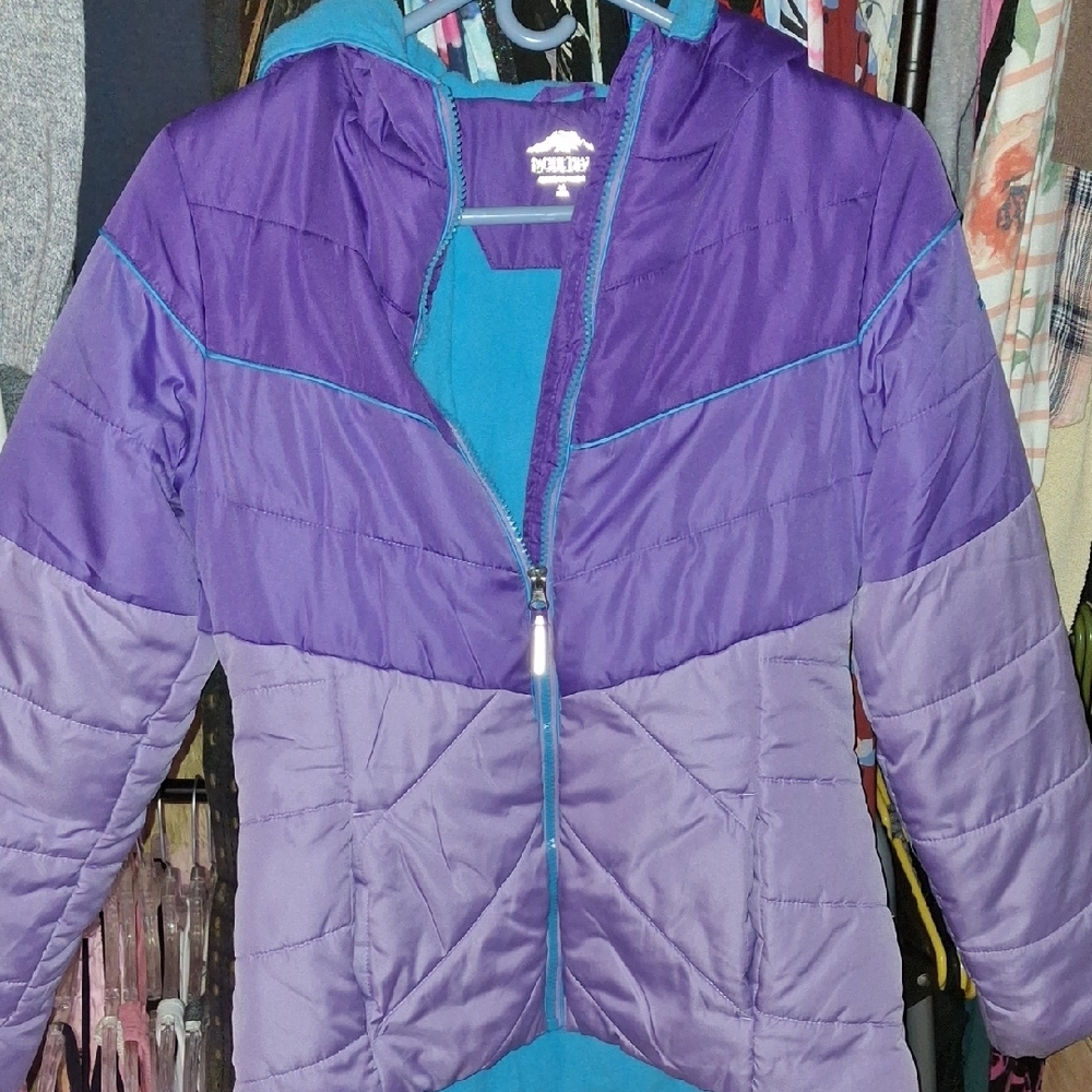 Pacific Trail Purple and Teal Kids Puffer Jacket